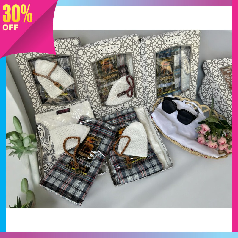 

Hadiah Anniversary Valentine Lebaran Idul Fitri Kekinian / hampers lebaran /Parcel/souvenir baju koko sarung peci tasbih/harga grosir/KAMEH