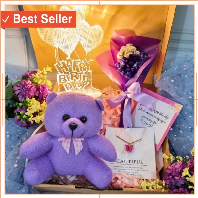 

Hampers Keren KReatif Murah Kekinian / Kado Cewek Ungu / Hampers Ulang Tahun Ungu / Hadiah Wisuda Purple