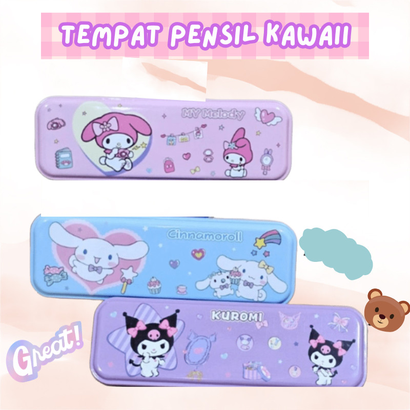 

TERMURAH KOTAK PENSIL BESI LUCU KAWAII / TEMPAT PENSIL KALENG MOTIF KARTUN LUCU ANAK ANAK