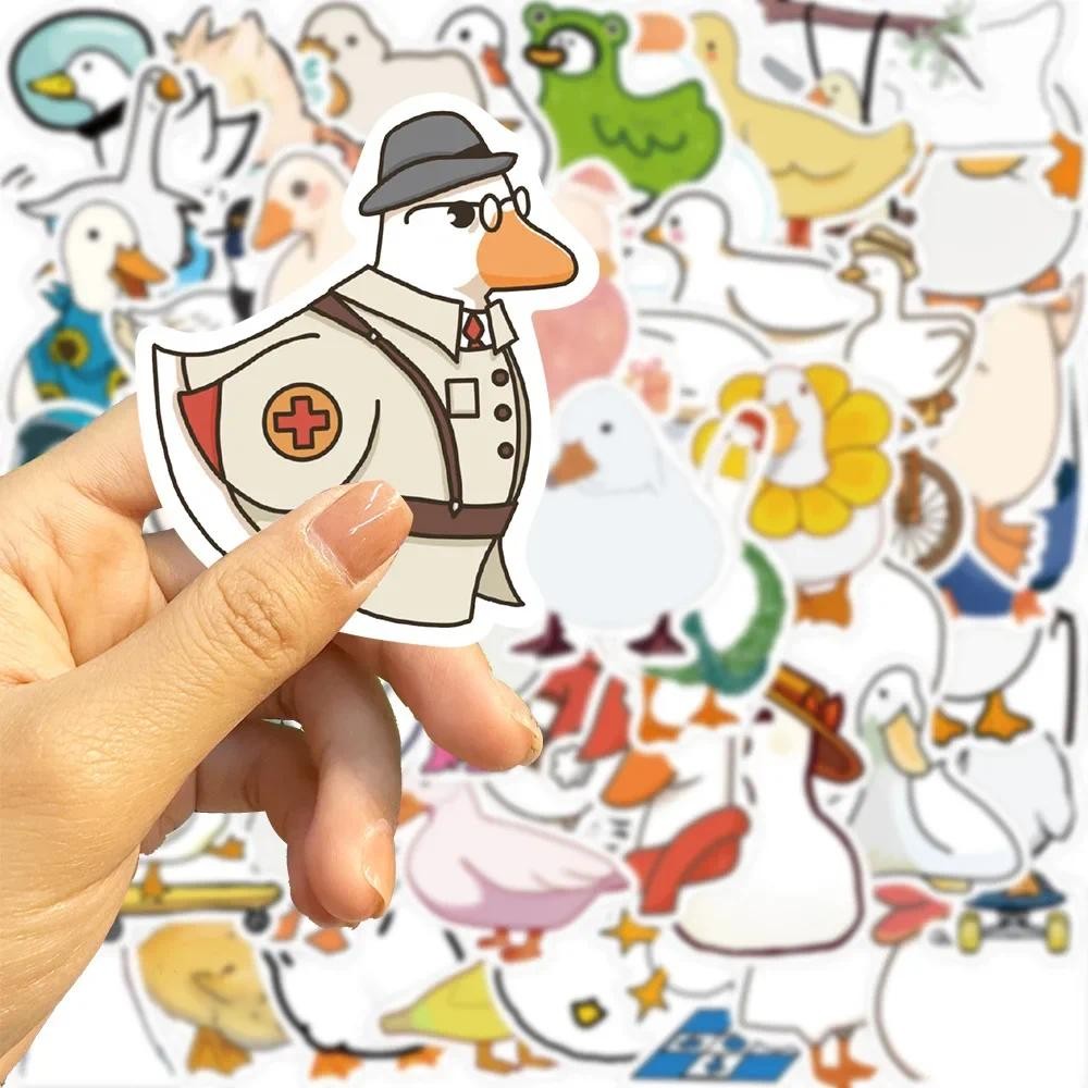 50 Pcs Mixed Cartoon Cute Duck Stickers Animals DIY Helmet Skateboard Laptop Motorcycle Graffiti Sti