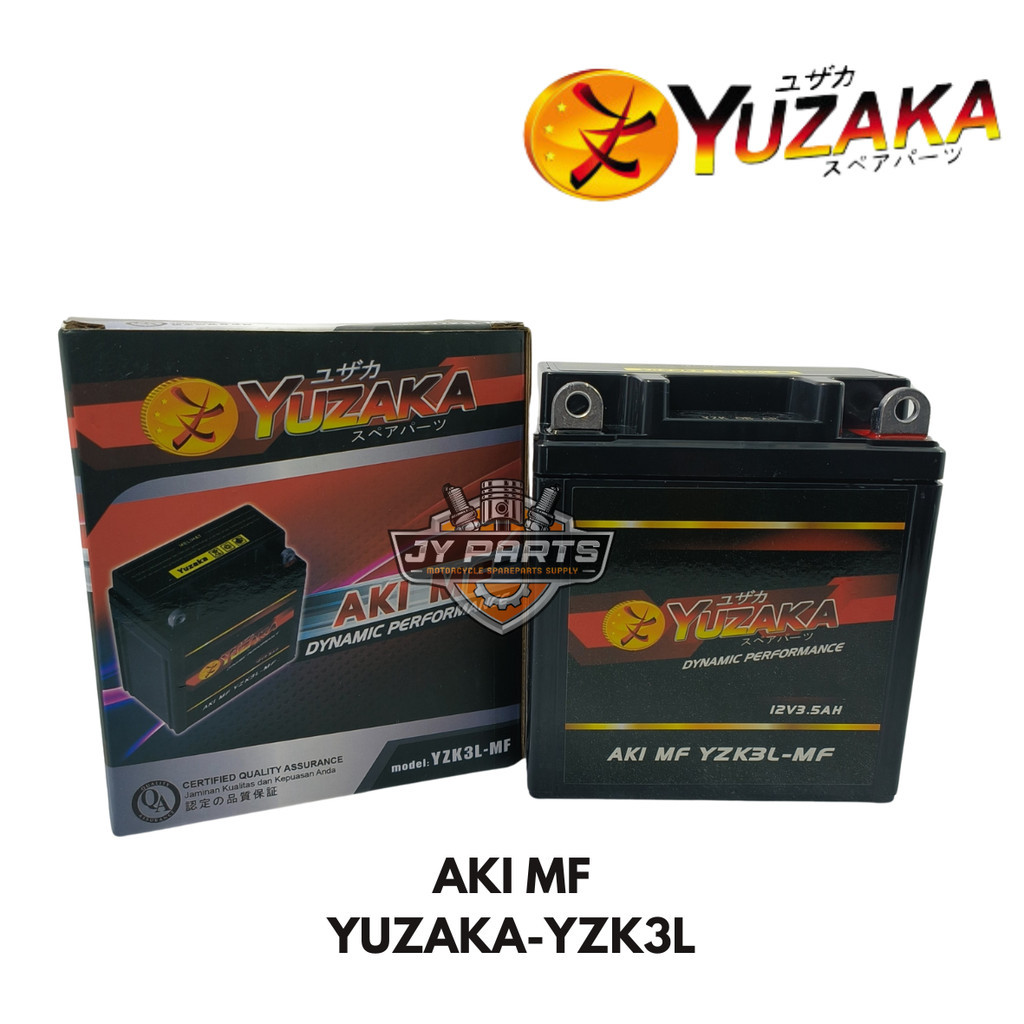 YUZAKA - Accu aki Kering MF Motor 12V 3.5Ah YZK3L Rxking Rx king Ninja 2t SS RR
