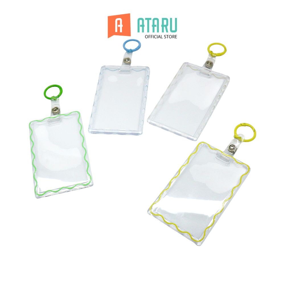 

Ataru Id Card Holder Dengan Color Frame Transparan Random Tempat Kartu Lanyard Name Tag Holder Id Card Holder Lucu