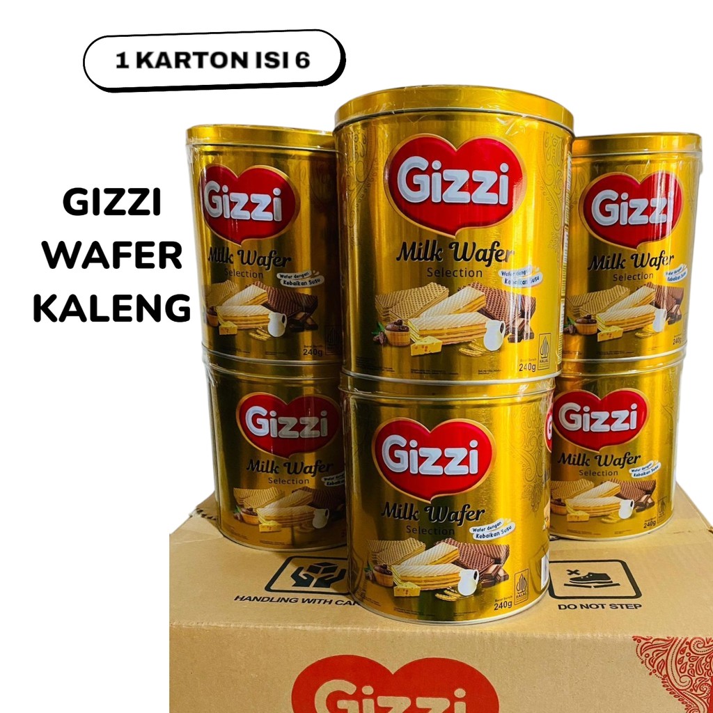 

GIZZI WAFER CREAM KALENG 1 KARTON