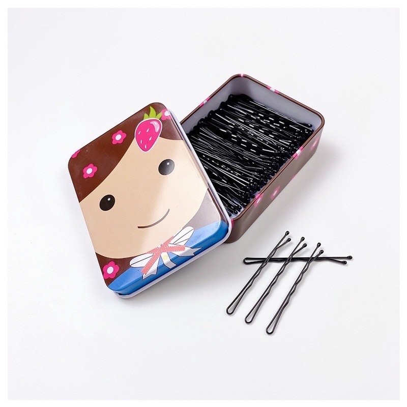 

Jepit Pentol Balqis 100Pcs Free Box Kaleng - Jepit Pentul 100Pcs - Jepit Sanggul - Jepit Lidi Keren