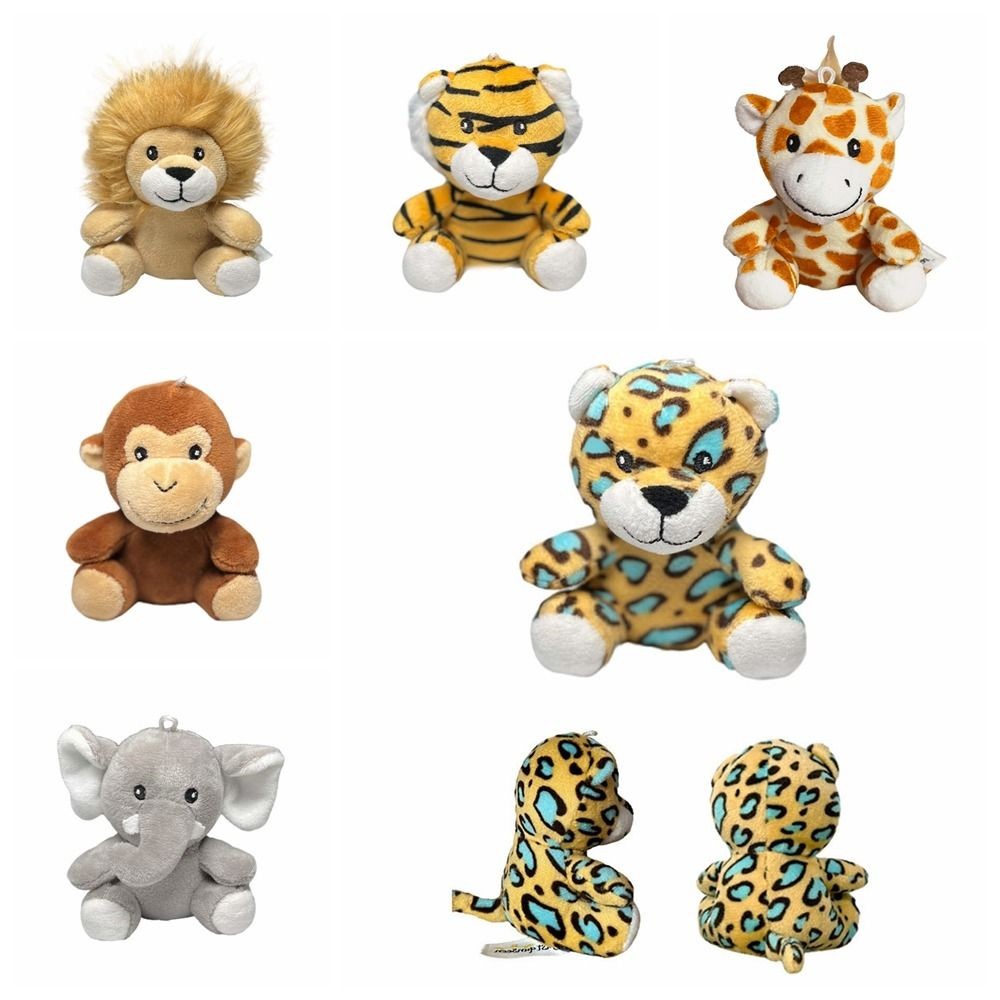 Forest Animals Forest Animals Stuffed Doll Pendant Monkey Tiger Forest Animals Plush Keyring Plush 1
