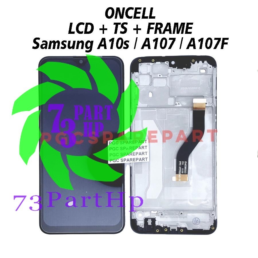 ONCELL + FRAME LCD Touchscreen Fullset + Frame Samsung Galaxy A10s / A107 / A107F / SM-A107F / SM-A1