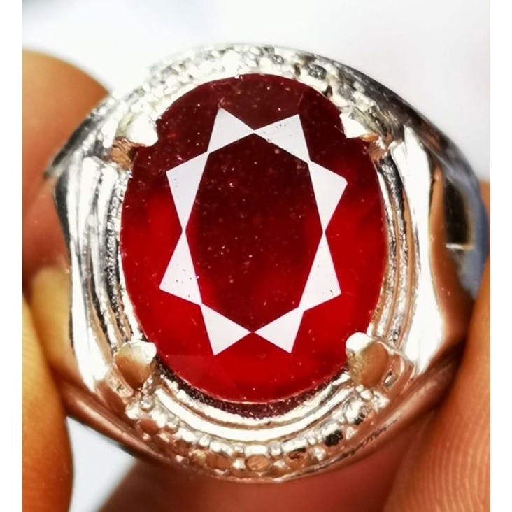 Batu permata natural red garnet super hq