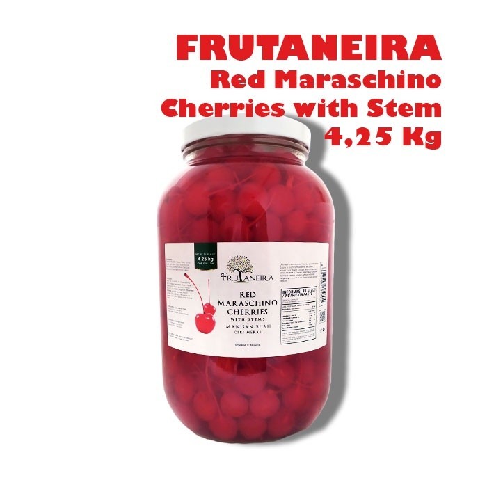 

FRUTANEIRA Red Maraschino Cherries with Stem 4,25 Kg