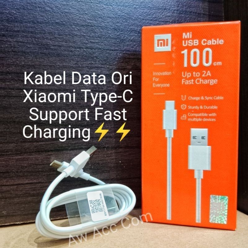 Original Kabel Data Xiaomi TEPSI Type C Fast Charge Redmi 8 9 10 mi5 mi6 Note 6 pro 7 pro 8 pro m3 W
