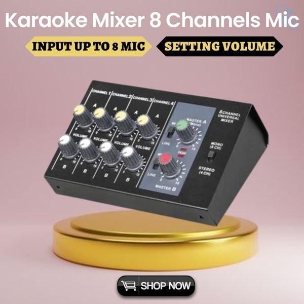 Power Mixer Mikser Mixser Amplifier Audio Karaoke Echo Sound System
