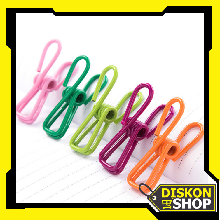 

Diskon Shop - H6148 Rainbow Stainless Clamps / Jepitan Warna-Warni Stainless Steel / Klip Multifungsi Isi 10 PCS / Stainless Clip Jemuran