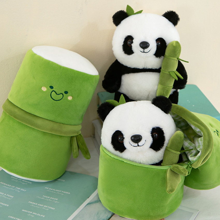 Boneka Panda Bambu Bamboo Daun Hitam Putih Beruang Bear Lucu By Seulgi