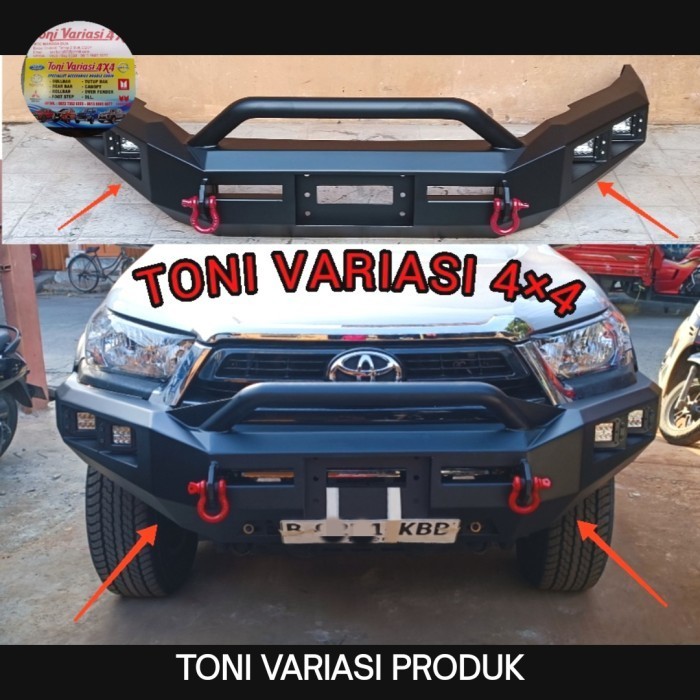 Bumper Bemper Depan Double Cabin Hilux Rocco Model Rocker Bar