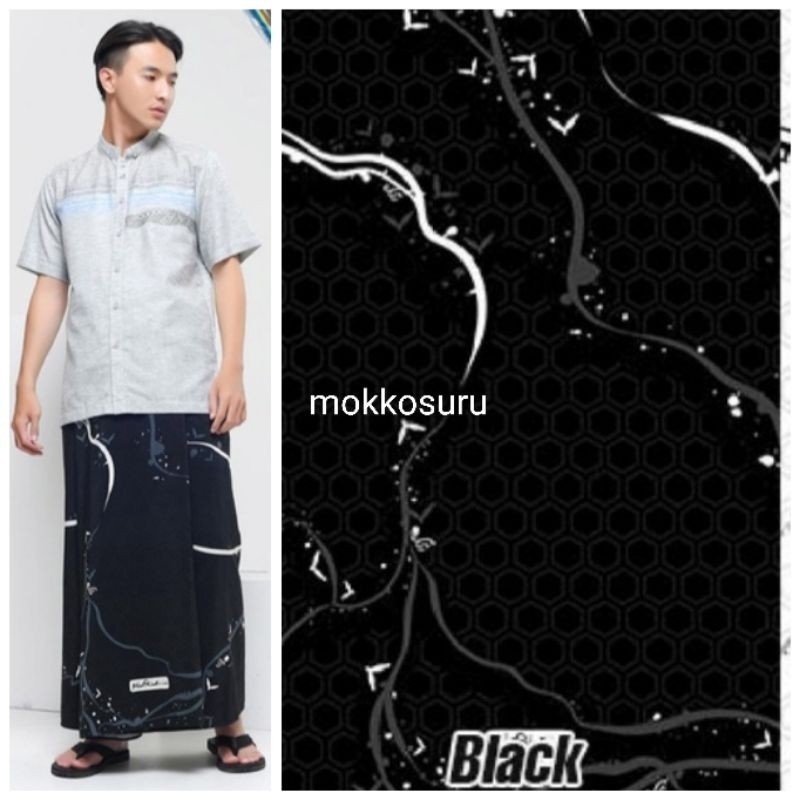 Sarung Rabbani esam hitam INPAL Palestine Keren Harga Sarung Rabani Hitam Putih motif Palestina Terb