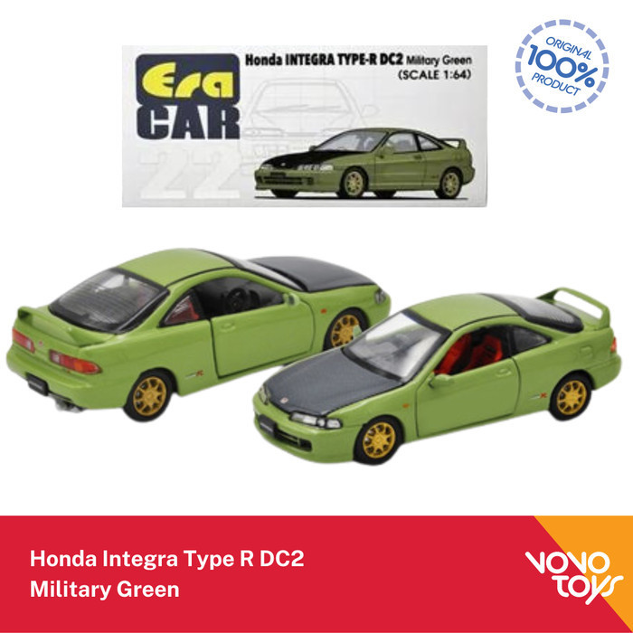 Era Car Diecast 1/64 Honda Integra Type R DC2 - Military Green