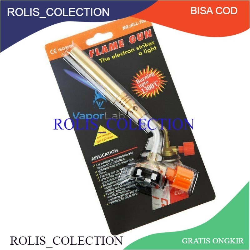 KEREN... kepala gas torch kuningan alat las blow torch flame gun korek api las