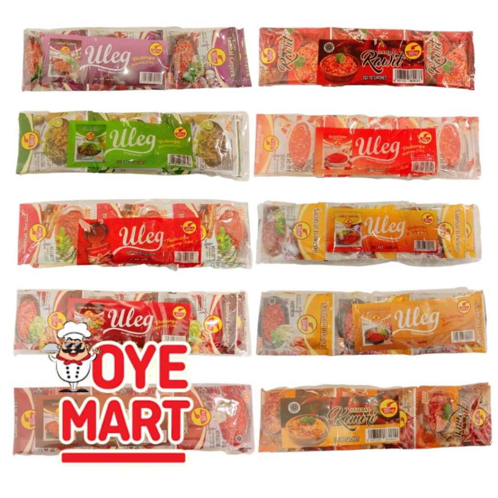 

ULEG SAMBAL SACHET ISI 10X20GR