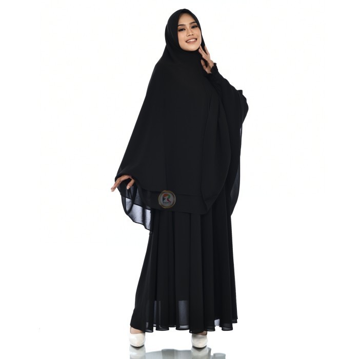 Gamis Putih Wanita / Baju Gamis Putih Syari / Gamis Putih Untuk Umroh - Putih, L