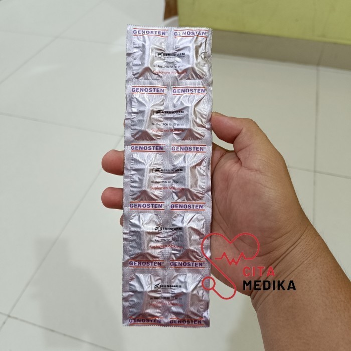 ready- GENOSTEN STRIP 10 KAPSUL - MEMBANTU MEMELIHARA KESEHATAN TULANG -murah ✔️ originale