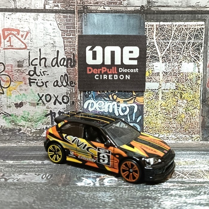 HW neon speeders 99 honda civic type r ek9 new loose HOTWHEELS MINIATUR DIECAST