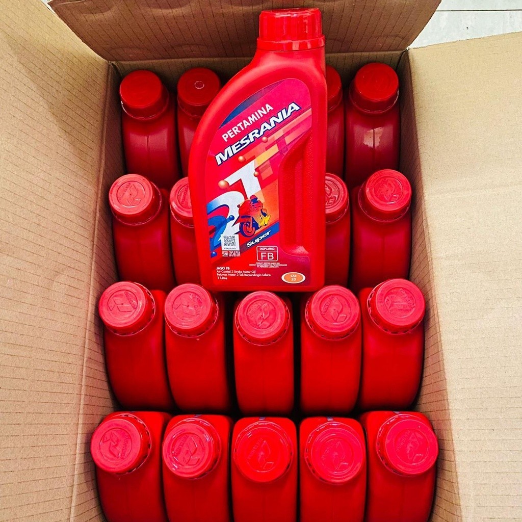 1 DUS OLI OIL SAMPING MESRANIA 2T SUPER SAE 20 1LITER OLI 2 STROKE MESRAN 2T MARINE 1L
