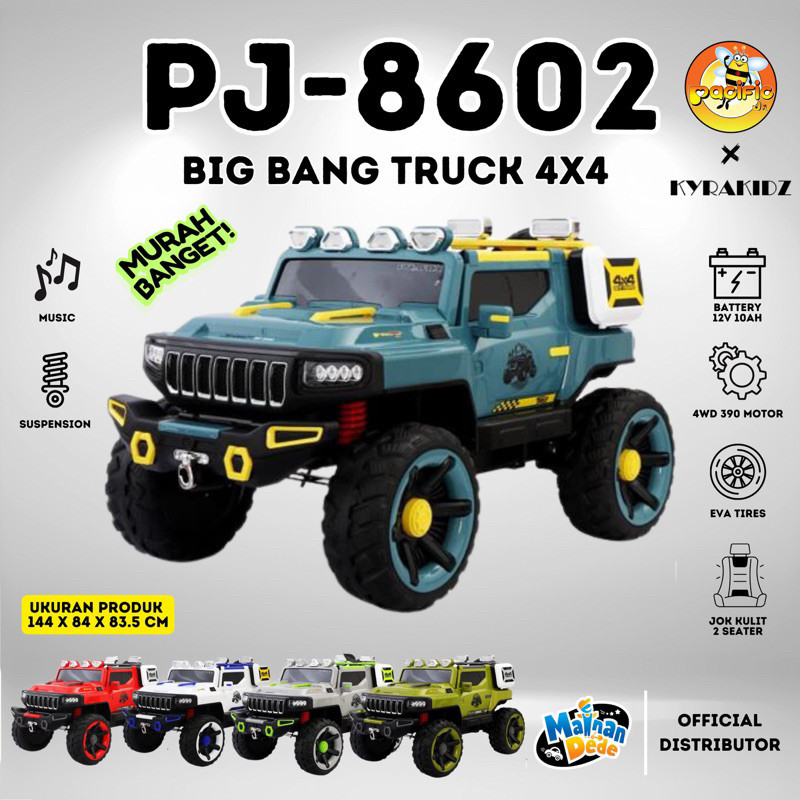 Mainan Mobil Aki Anak Pasific Kyrakidz BIG BANG TRUCK PJ8602 PJ-8602