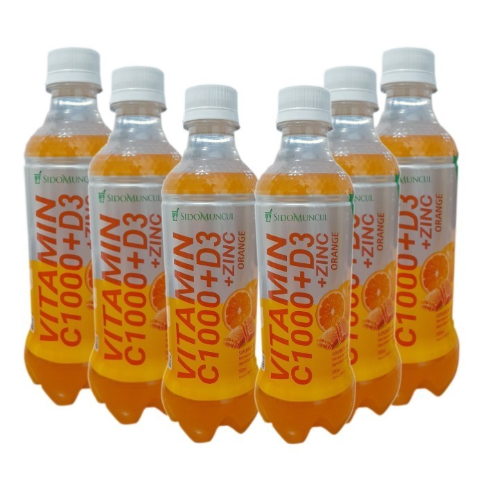 SidoMuncul Vitamin C1000 + D3 + Zinc Orange 150ml - 6 Botol