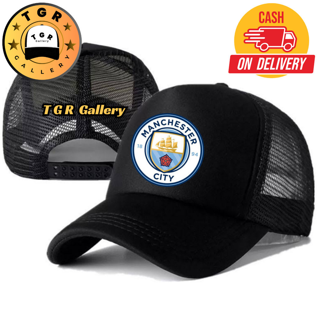 TGR Gallery Topi Trucker MANCHESTER CITY - Topi Distro MANCHESTER CITY Logo - Topi MANCHESTER CITY P