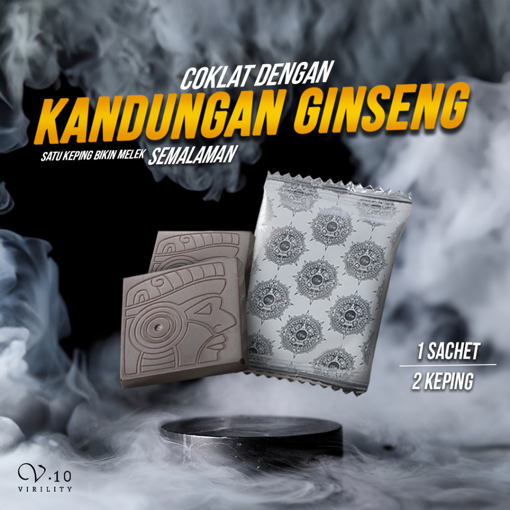 

V10 COKLAT GINSENG 1 sachet - Peningkat Stamina Pria Dewasa