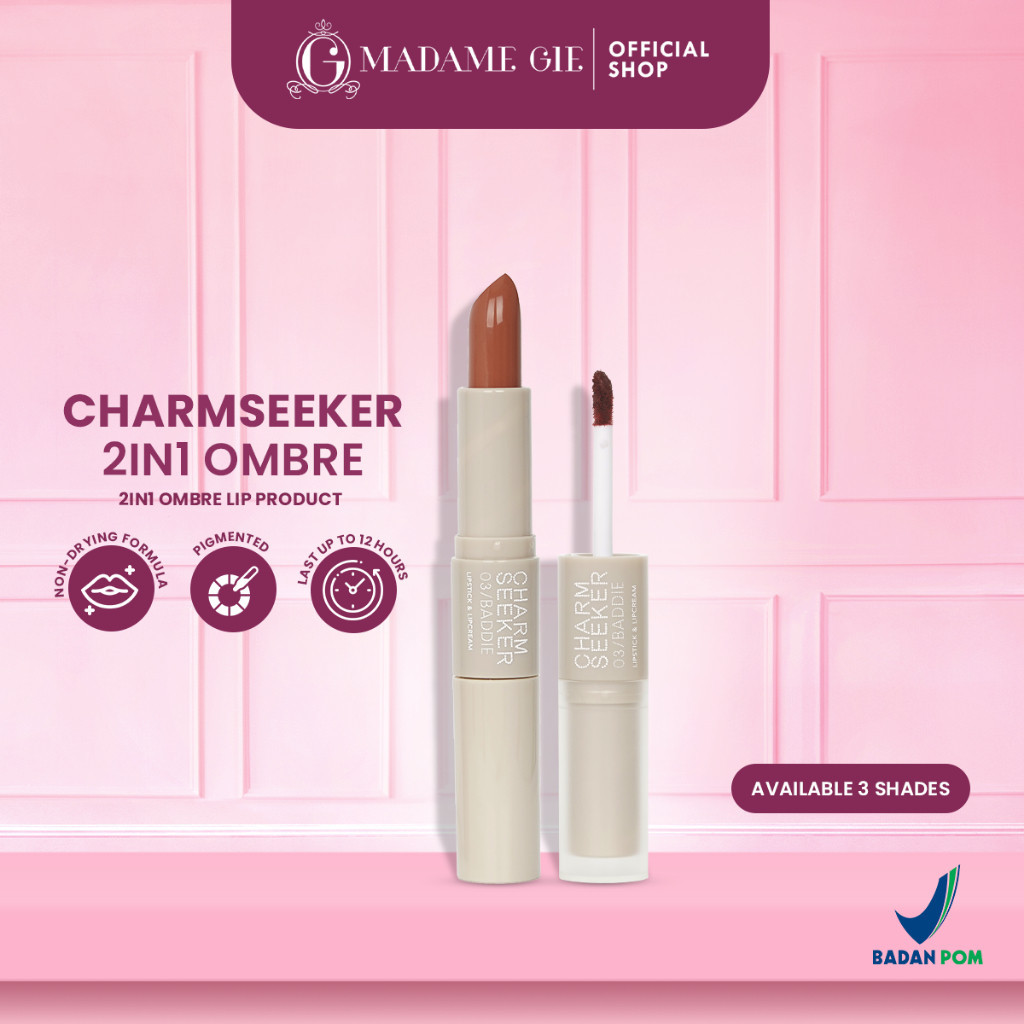 Madame Gie Charmseeker 2in1 Ombre - Make Up Soft Matte Finish Madame Gie