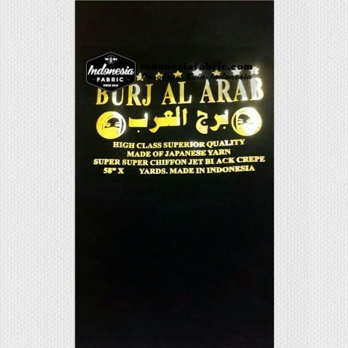 Kain Cadar Kain Niqab Jetblack Siffon Chiffon Sifon Burj Al Arab