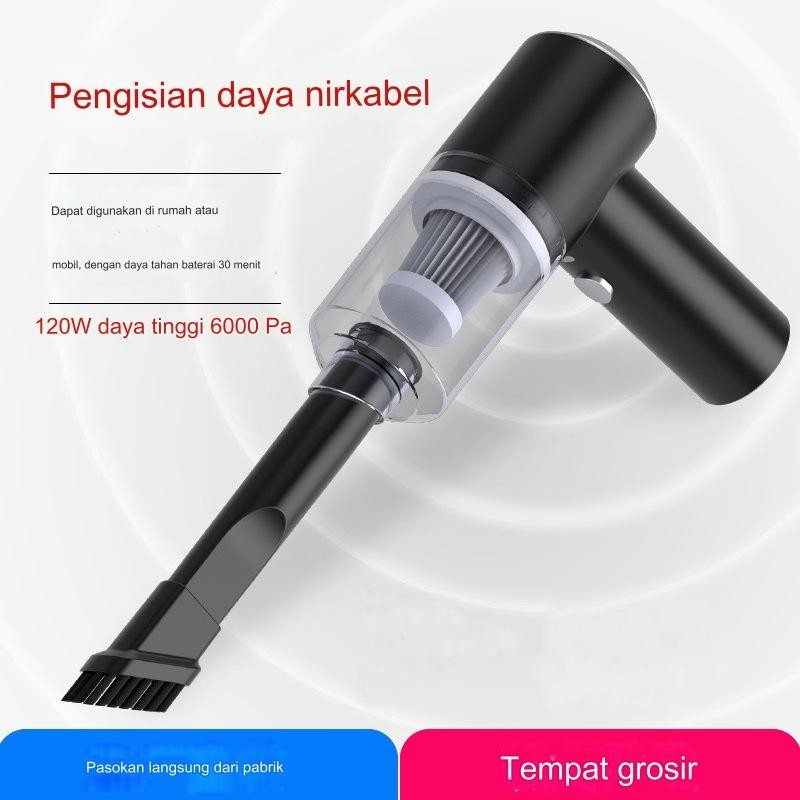 Pembersih Vakum Nirkabel untuk Mobil/Mobil Penyedot Debu Genggam Mini untuk Rumah dan Mobil