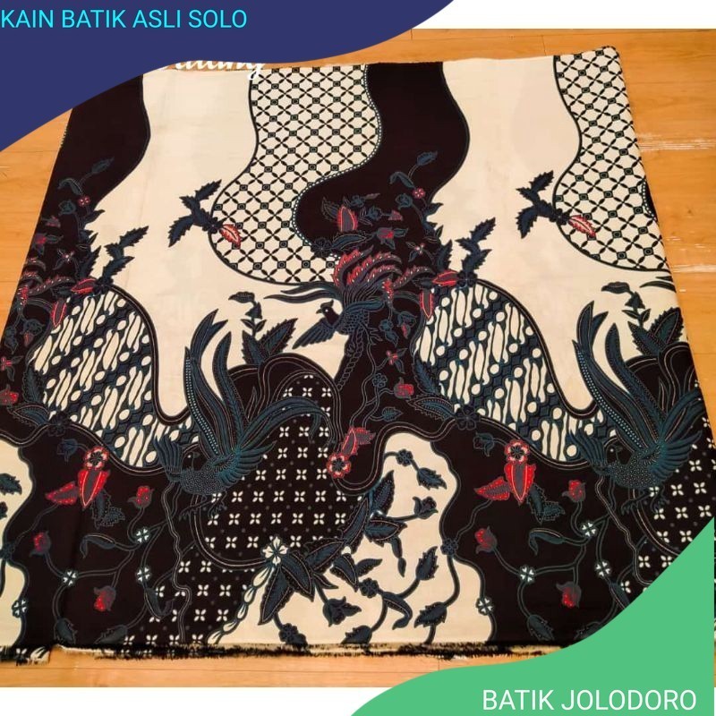 Kain Batik primisima print manuk truntum putih tulang