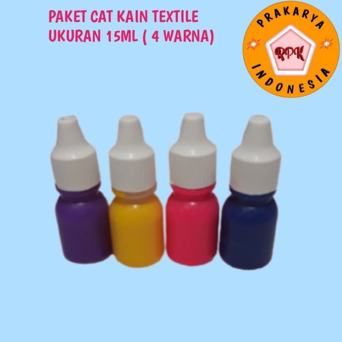 

CAT KAIN/ CAT SEPATU/ Cat kain tekstil lukis (dapat 4) batik colet, sepatu, baju, kaos jaket