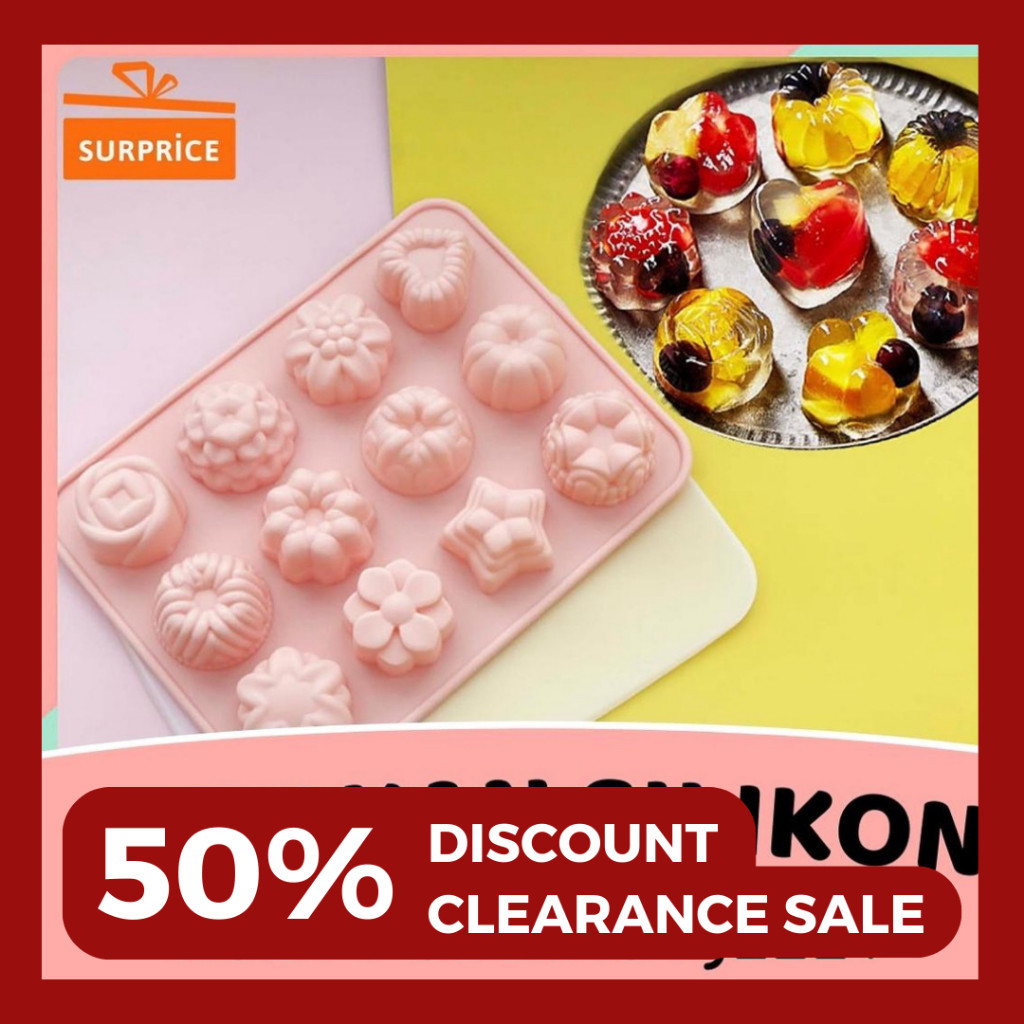 [MEGA SALE] Surprice Cetakan Kue Silikon / Cetakan Puding Silikon / Cetakan Puding Silicone / Muffin