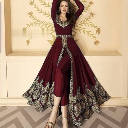 setelan Baju India XL Miss katrina maroon baju muslim pesta pri at