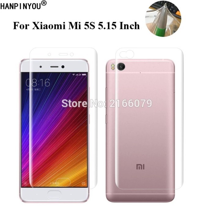HYDROGEL XIAOMI MI5S MI 5S ANTI GORES DEPAN BELAKANGN FULL COVER