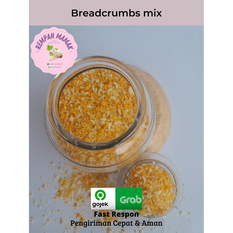 

Tepung roti 1kg/ Breadcrumbs / Panir / Panko Mix