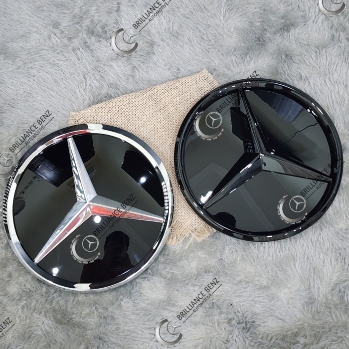 EMBLEM LOGO TENGAH GRILL MIRROR GLASS MERCEDES W205 W212 W213 W117W166 - CHROME