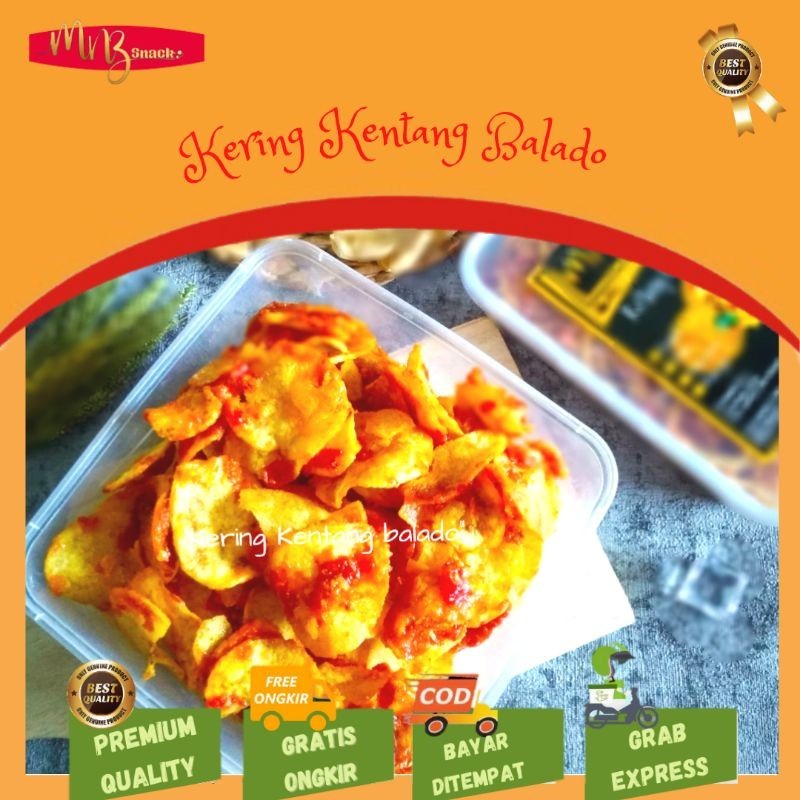 

Keripik Kentang Balado kering kentang 200gr kentang Garing snack cemilan