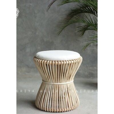 Stool rotan sintetis dudukan busa stool outdoor terbaru