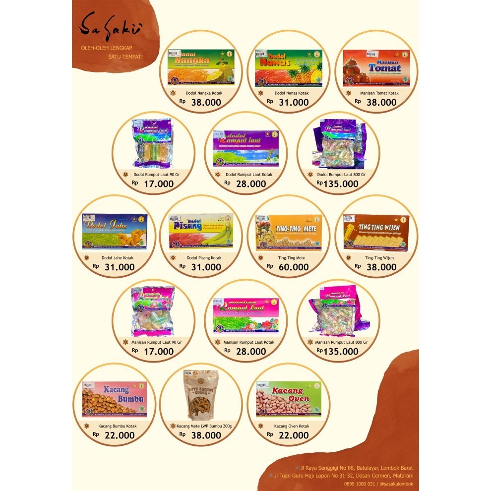 

Sale Oleh-Oleh Makanan Khas Lombok #1 - Manisan RL Ktk