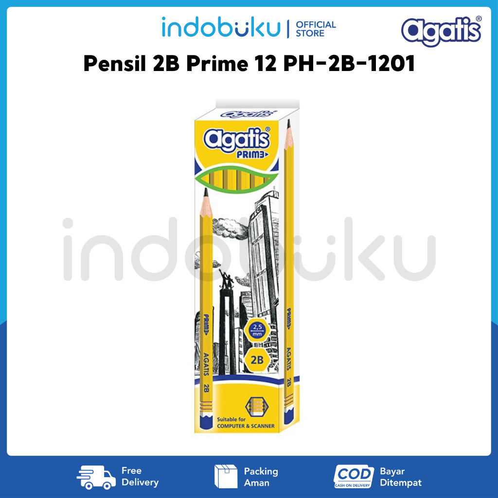 

Pensil 2B Prime Agatis 12 PH-2B-1201 (1Pack Isi 12Pcs)