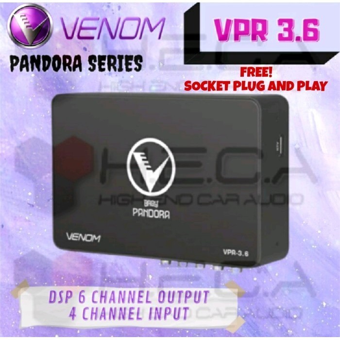 VENOM Pandora VPR 3.6 Processor DSP Prosesor Equalizer Audio Mobil