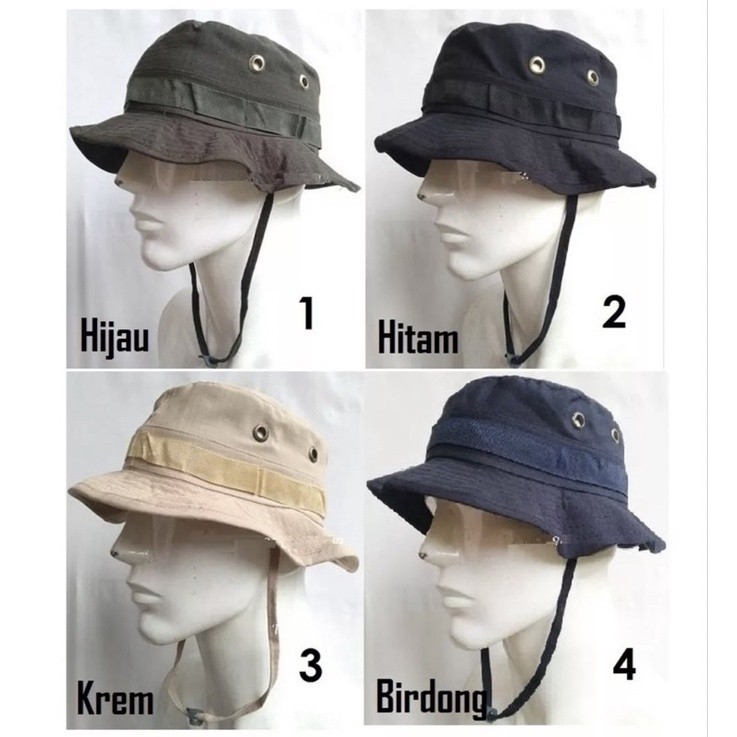 BUCKET RIMBA PRIA-WANITA  TOPI GUNUNG TOPI MANCING KEKINIAN
