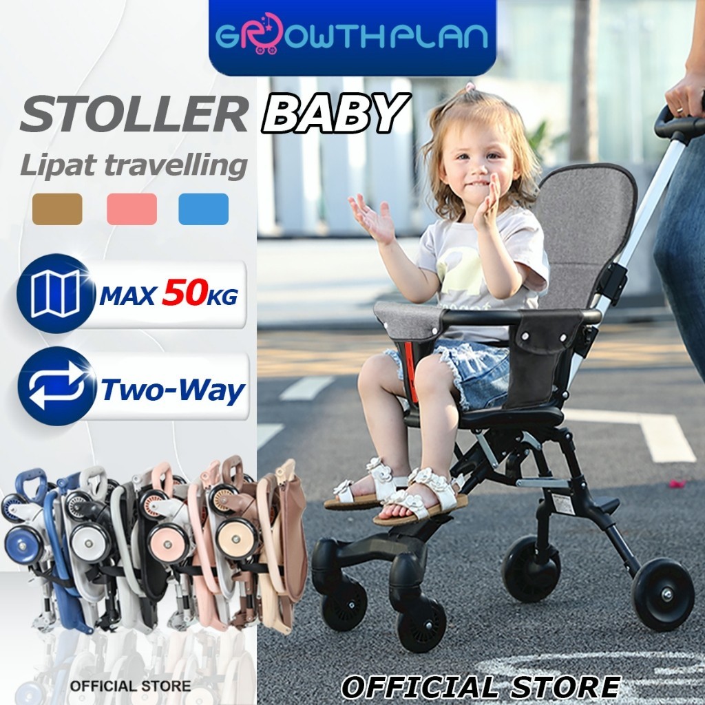[Ready stock] Stroller Baby Lipat Stroller Bayi Lipat Stroler Bayi Lipat Kereta Dorong Bayi Stroller 0-6 Tahun Sepeda Motor Dapat Dibawa Hitam/Biru/Pink/Khaki Hadiah Produk Bayi Mom&amp;Baby FLYBB Magic Stroller V-BABYCARE Stroller Baby