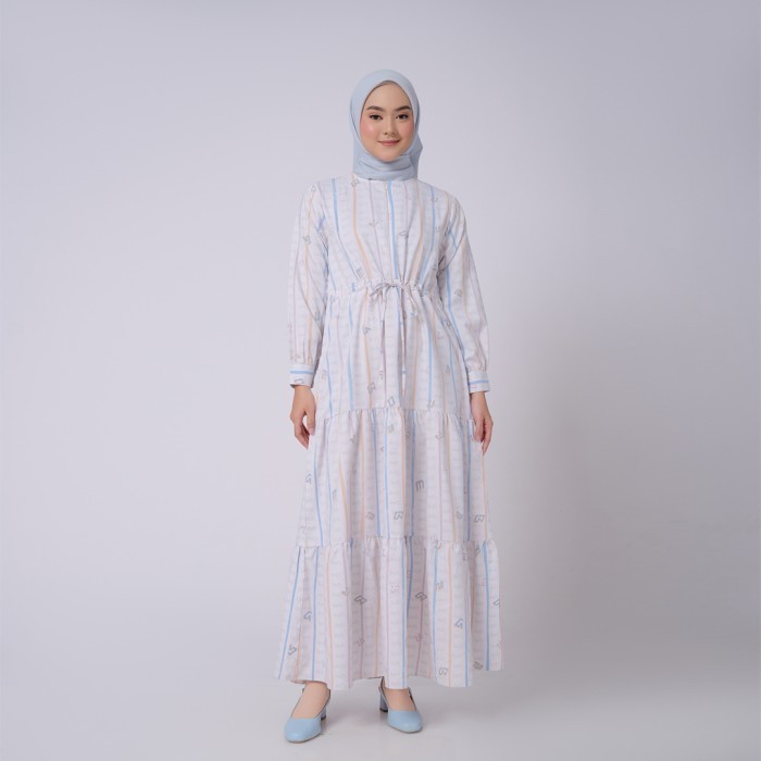 *PROMO*-Spesial Ramadhan ZM Zaskia Mecca - Ahava Summer Gamis - Aksara Nusantara - Sunda - M