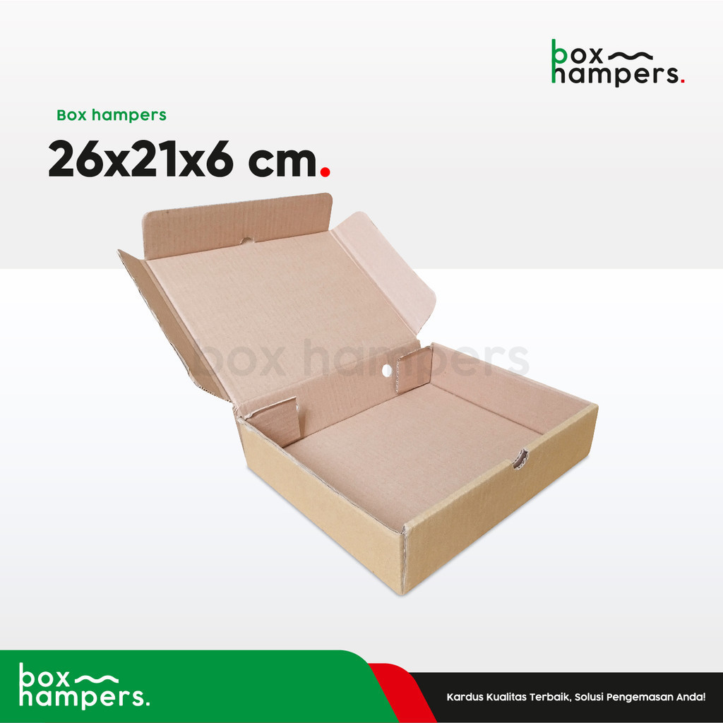 

HAMPERS 26X21X6 CM LD (BINDER) KARDUS|KARTON|POLOS|PIZZA|HAMPERS|HAPPINESS