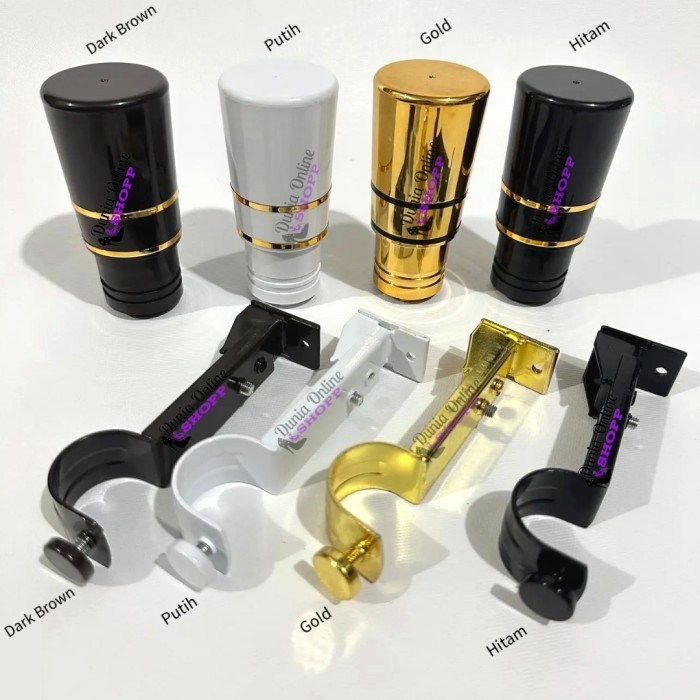 Dunia Online Shopping - Endcup Minimalis/End cup Minimalis/ Bracket Tiang Gorden / Kaki Gorden