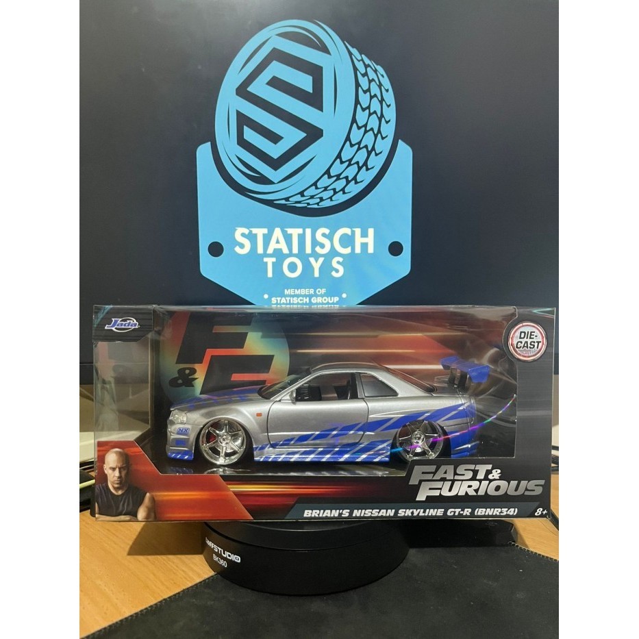 Jada Fast And Furious Brian Nissan Skyline GT-R BNR34 Skala 24